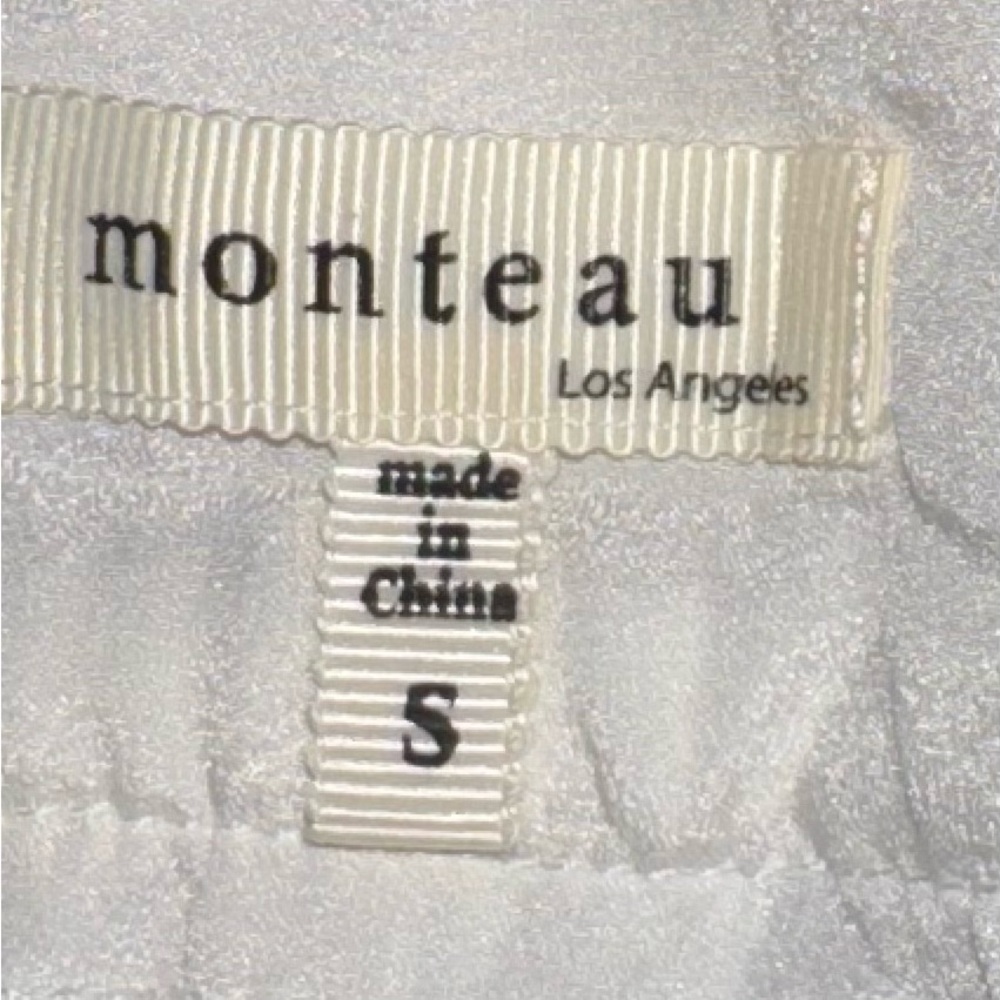 NWOT Monteau High Waist Embroidered Lace Shorts Ivory Small - Picture 5 of 7